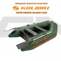 KOLIBRI - Надуваема моторна лодка с твърдо дъно KM-245 SC Standard - зелена